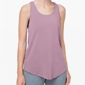 Lululemon  Love Tank Pleated Racer Back Running Yoga Tank Top Pink Size 8